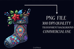 Gothic Christmas Clipart Bundle - CraftNest - Digital Crafting and Art