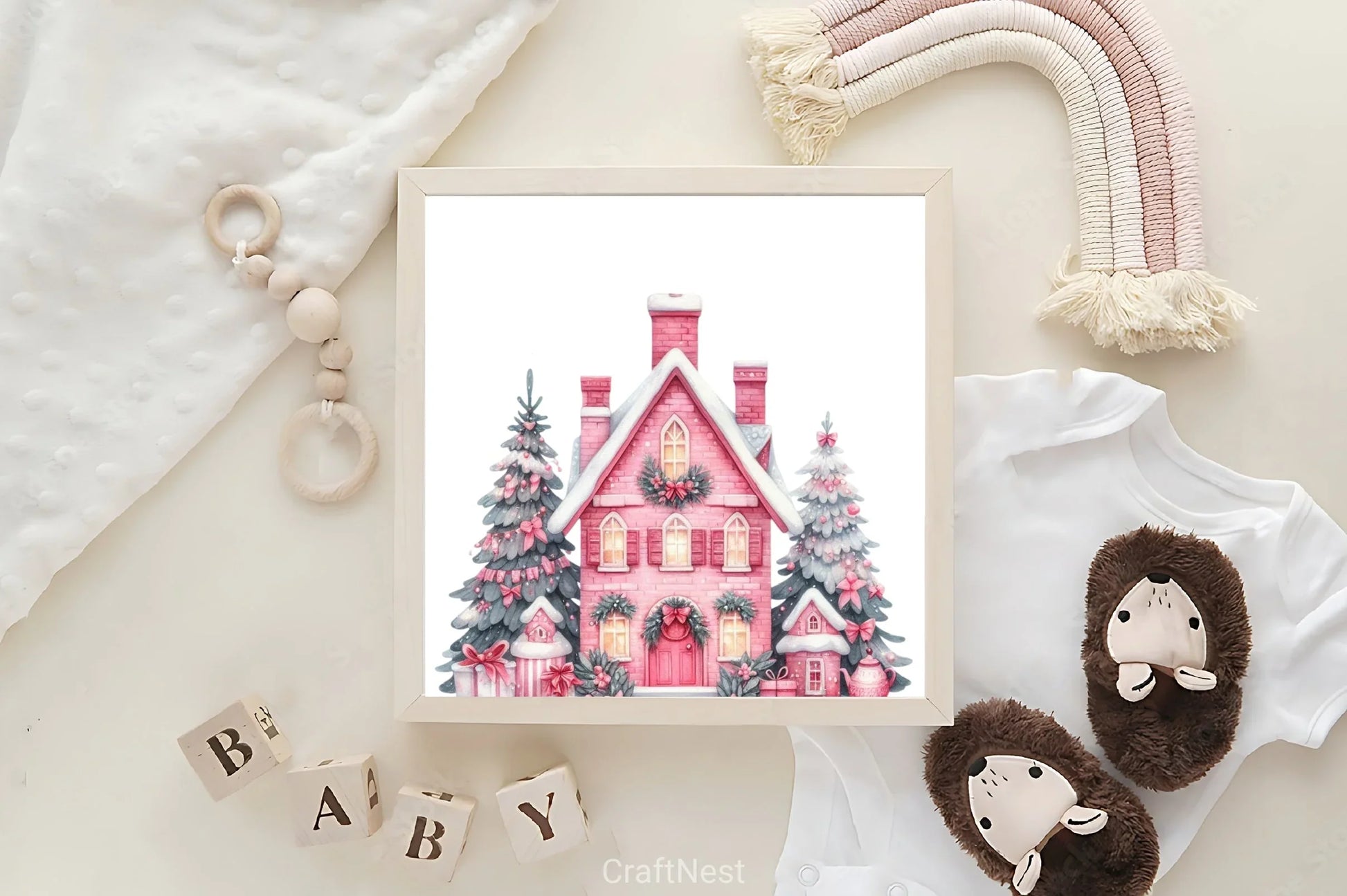 Pink Christmas Clipart Bundle 25 - CraftNest - Digital Crafting and Art