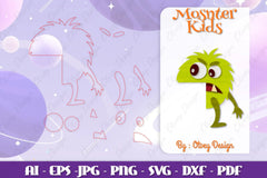 Monster Kids Corner Door Lasercut SVG Bundle 10 - CraftNest - Digital Crafting and Art