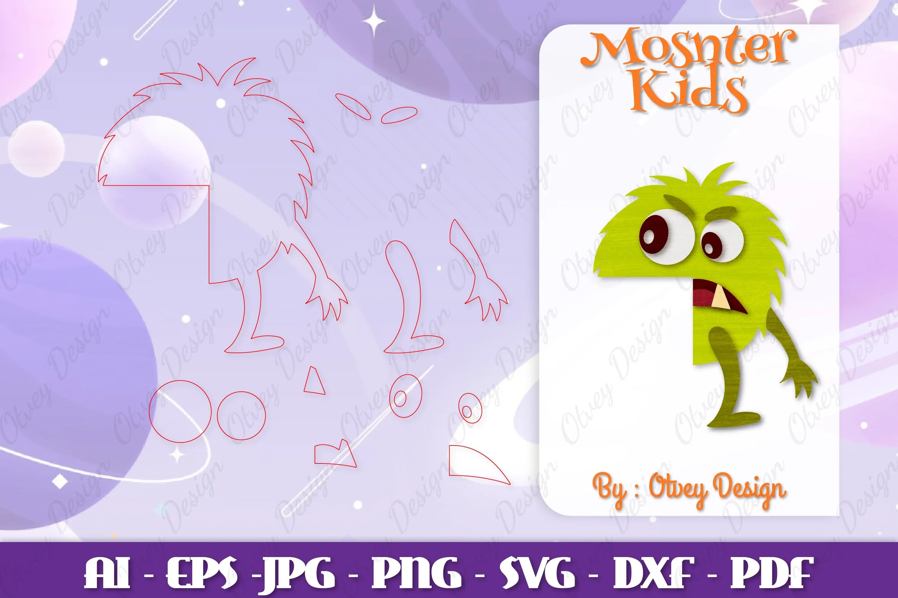Monster Kids Corner Door Lasercut SVG Bundle 10 - CraftNest - Digital Crafting and Art