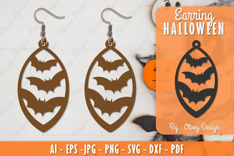 Halloween Earring Lasercut SVG Bundle 4 - CraftNest - Digital Crafting and Art