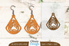 Happy Easter Egg Earring Lasercut SVG Bundle