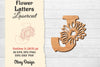 Flower Letters Laser Cut SVG Bundle