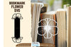 Cutout Flower Bookmark SVG Bundle