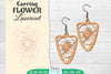 Earring Flower Lasercut SVG Bundle