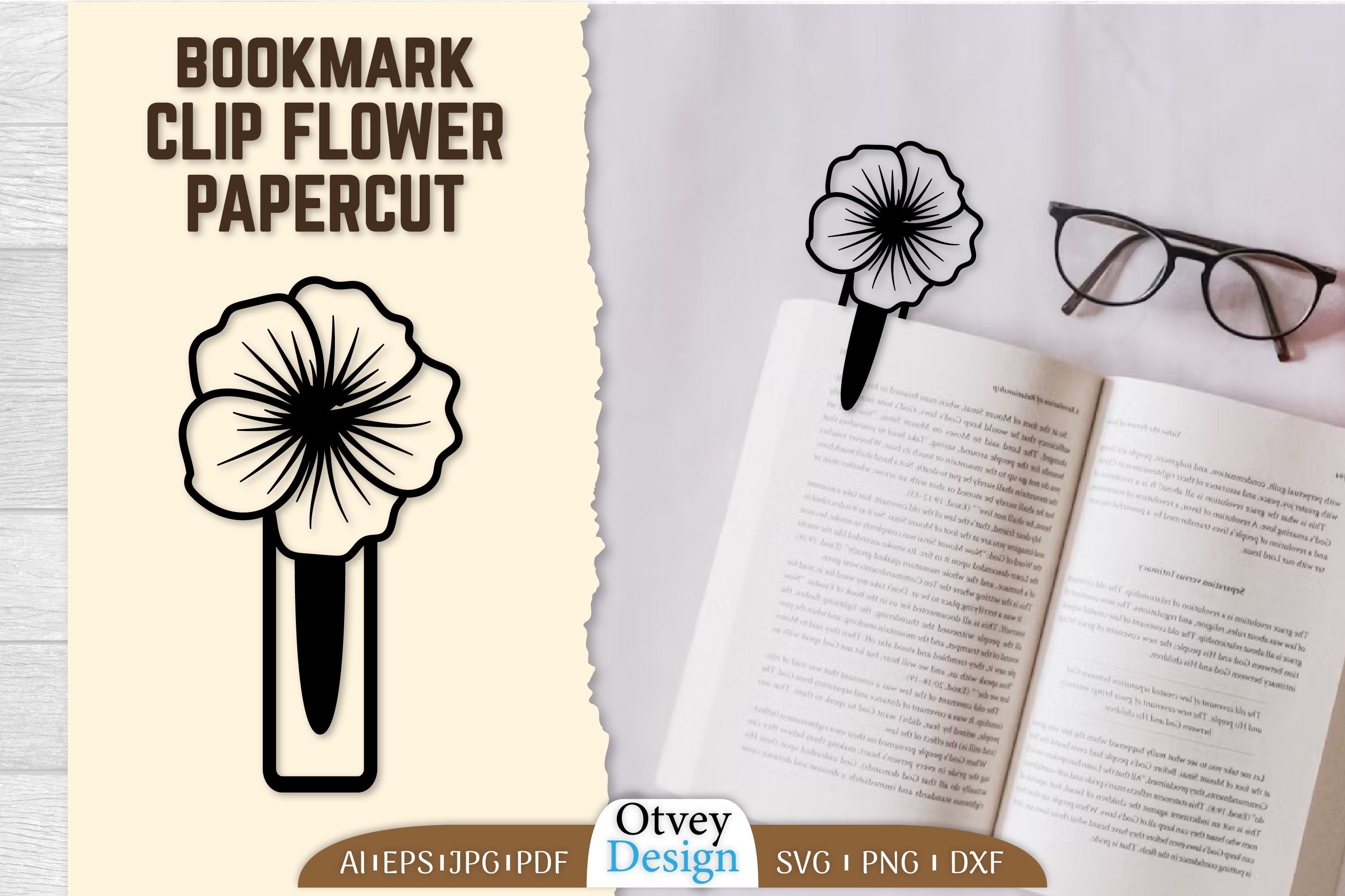 Clip Bookmark Flower SVG Bundle 10 - CraftNest - Digital Crafting and Art
