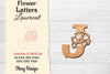 Flower Letters Laser Cut File SVG Bundle