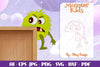 Monster Kids Corner Door Lasercut SVG Bundle