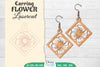 Earring Flower Lasercut SVG Bundle