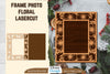 Floral Lasercut 2 Frame Photo SVG Bundle