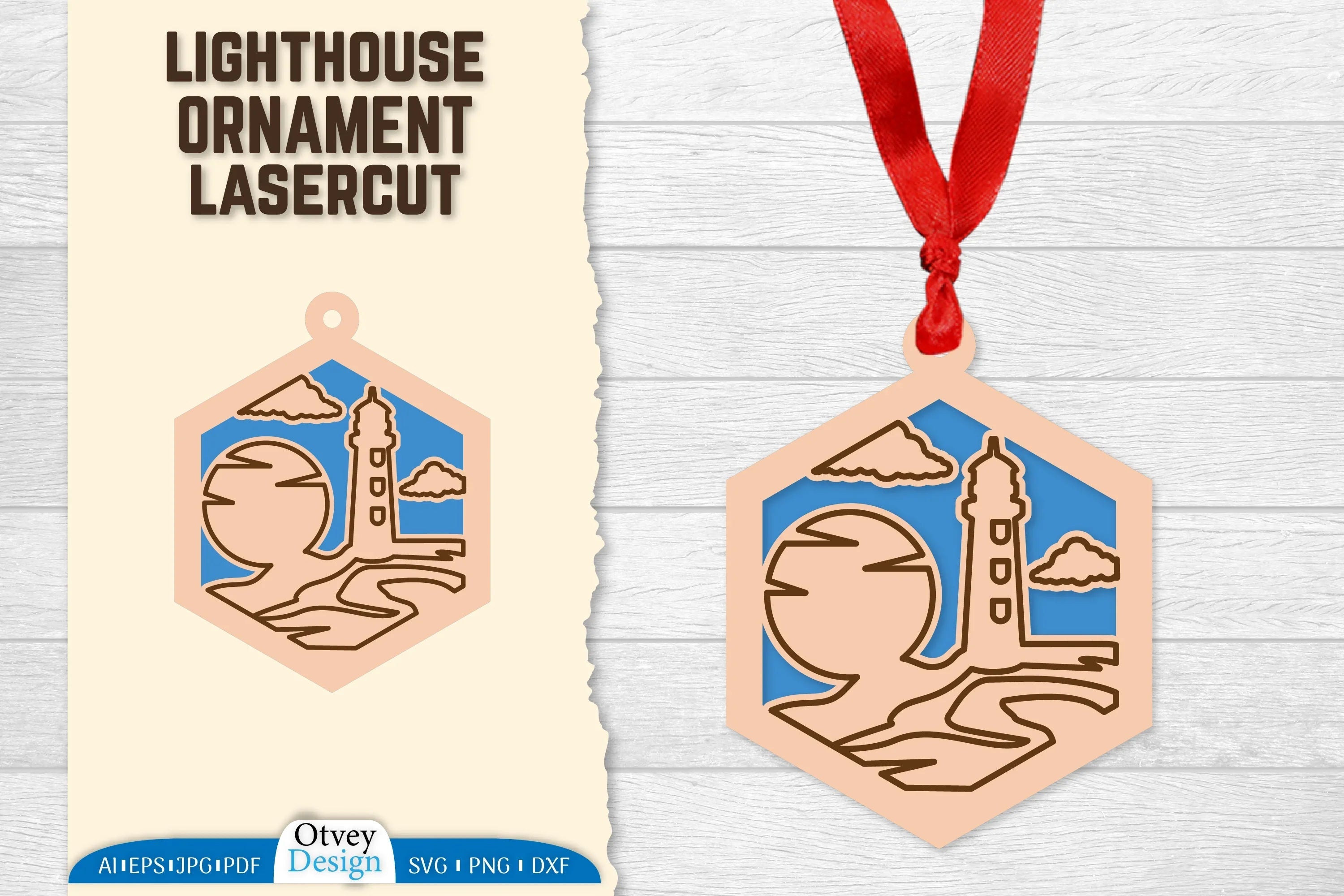 Lighthouse Lasercut Ornament SVG Bundle 56 - CraftNest - Digital Crafting and Art