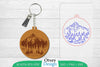 Keychain Sunset Mountain Lasercut SVG Bundle