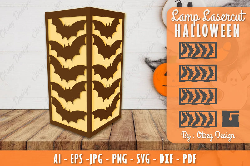 Halloween Lamp Lasercut SVG Bundle 2 - CraftNest - Digital Crafting and Art