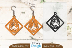 Happy Easter Egg Earring Lasercut SVG Bundle 14 - CraftNest - Digital Crafting and Art