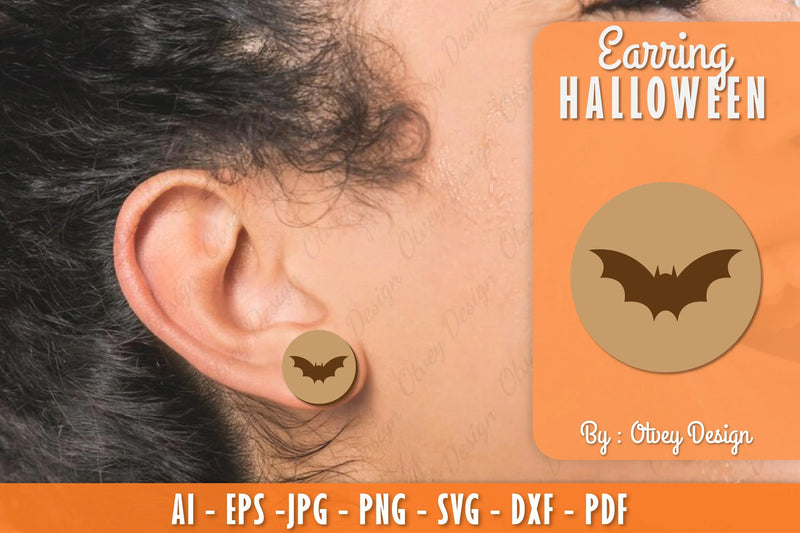 Earring Halloween Lasercut SVG Bundle 62 - CraftNest - Digital Crafting and Art