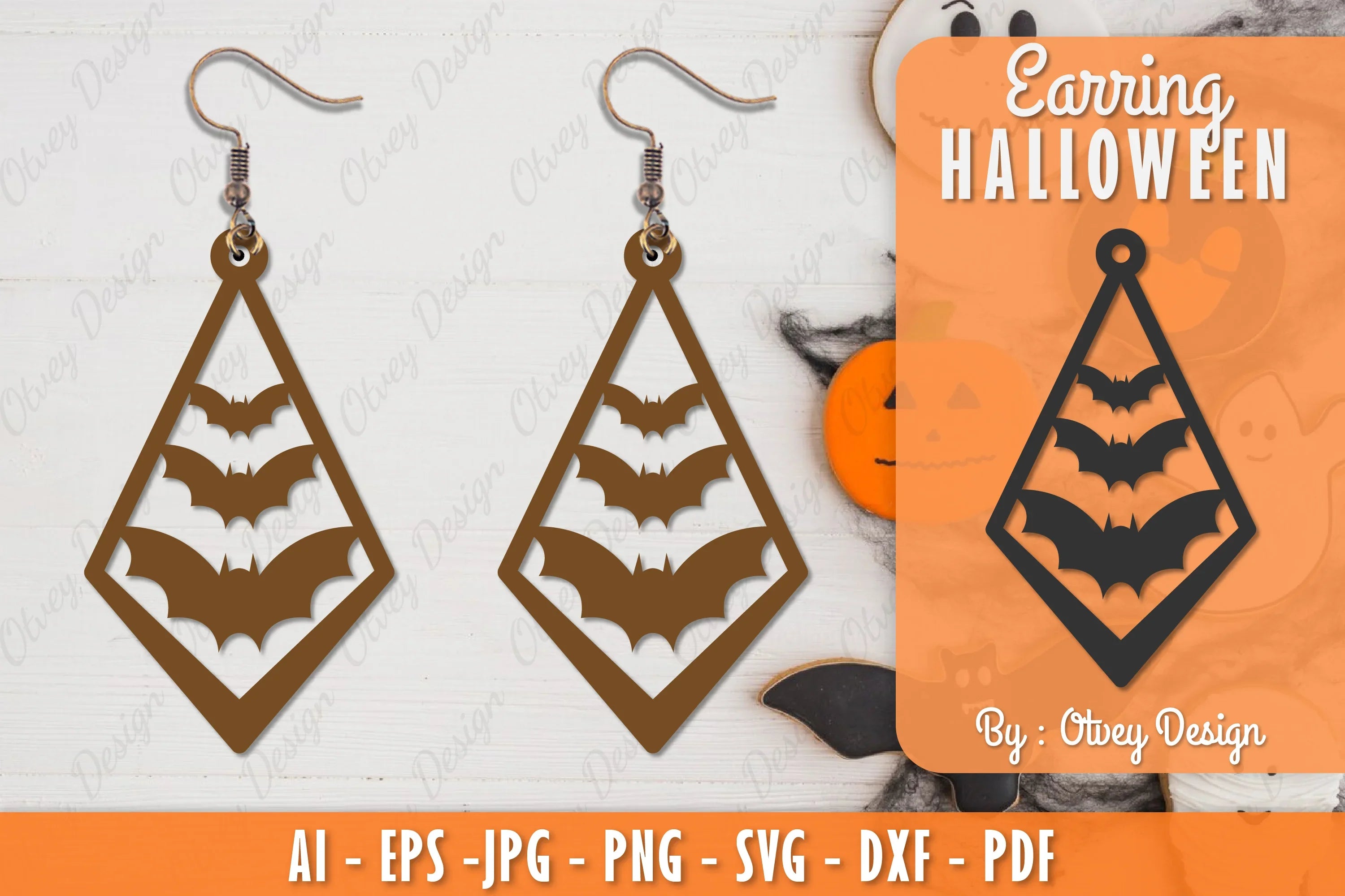 Halloween Earring Lasercut SVG Bundle 3 - CraftNest - Digital Crafting and Art
