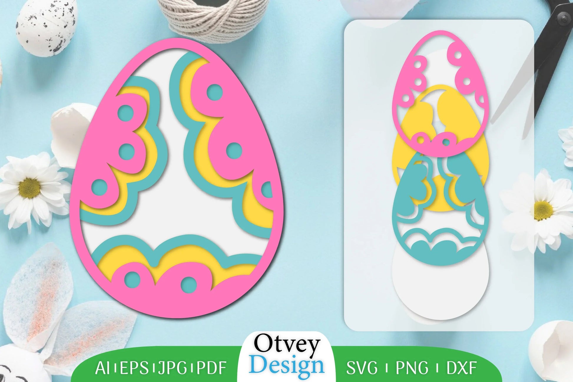 587 Easter Eggs SVG Bundle - CraftNest - Digital Crafting and Art