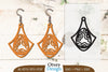 Happy Easter Egg Earring Lasercut SVG Bundle