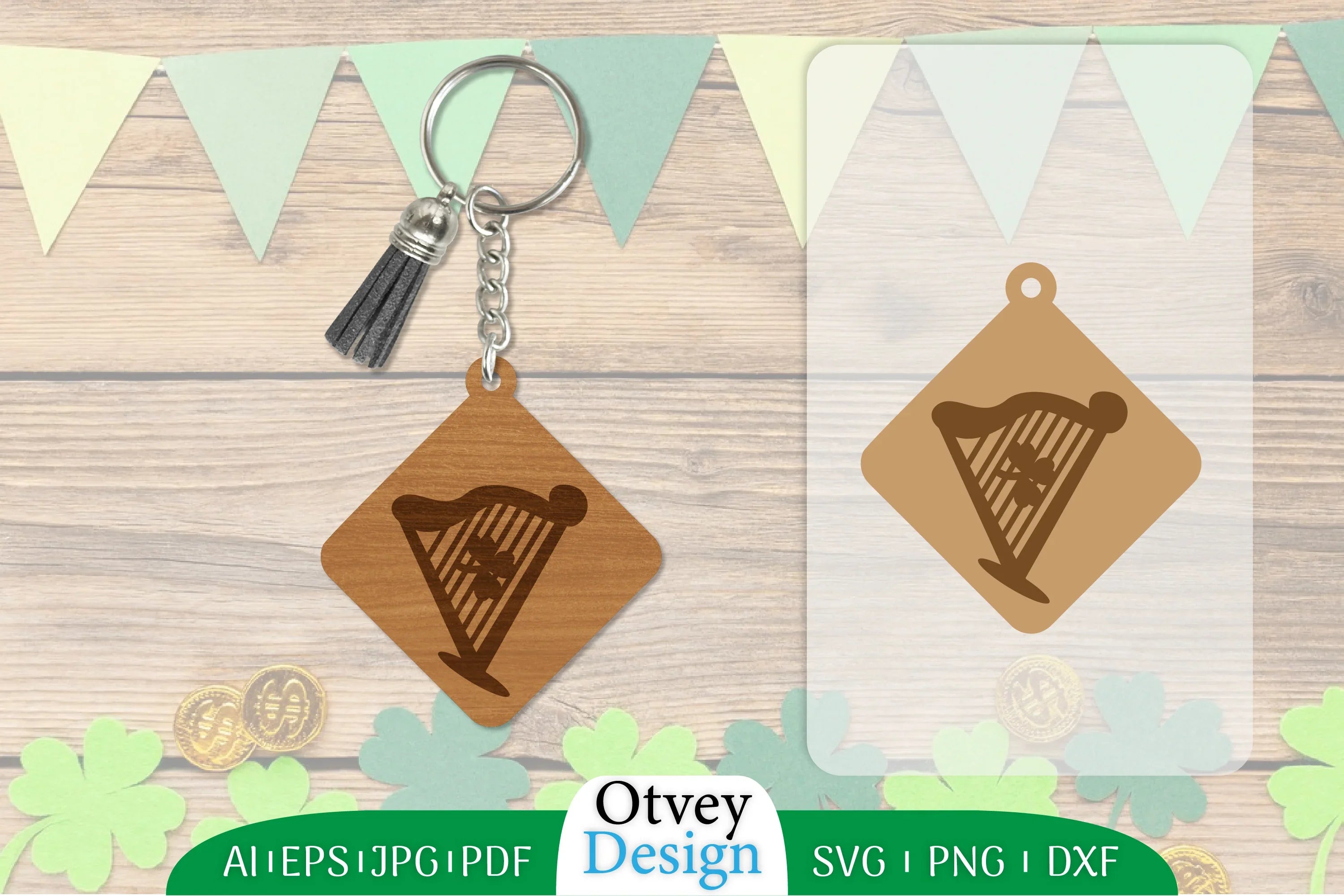 St Patrick's Day Keychain SVG Bundle 36 - CraftNest - Digital Crafting and Art
