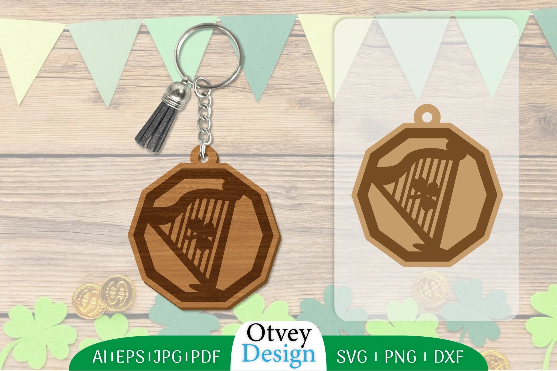 St Patrick's Day Keychain SVG Bundle 90 - CraftNest - Digital Crafting and Art