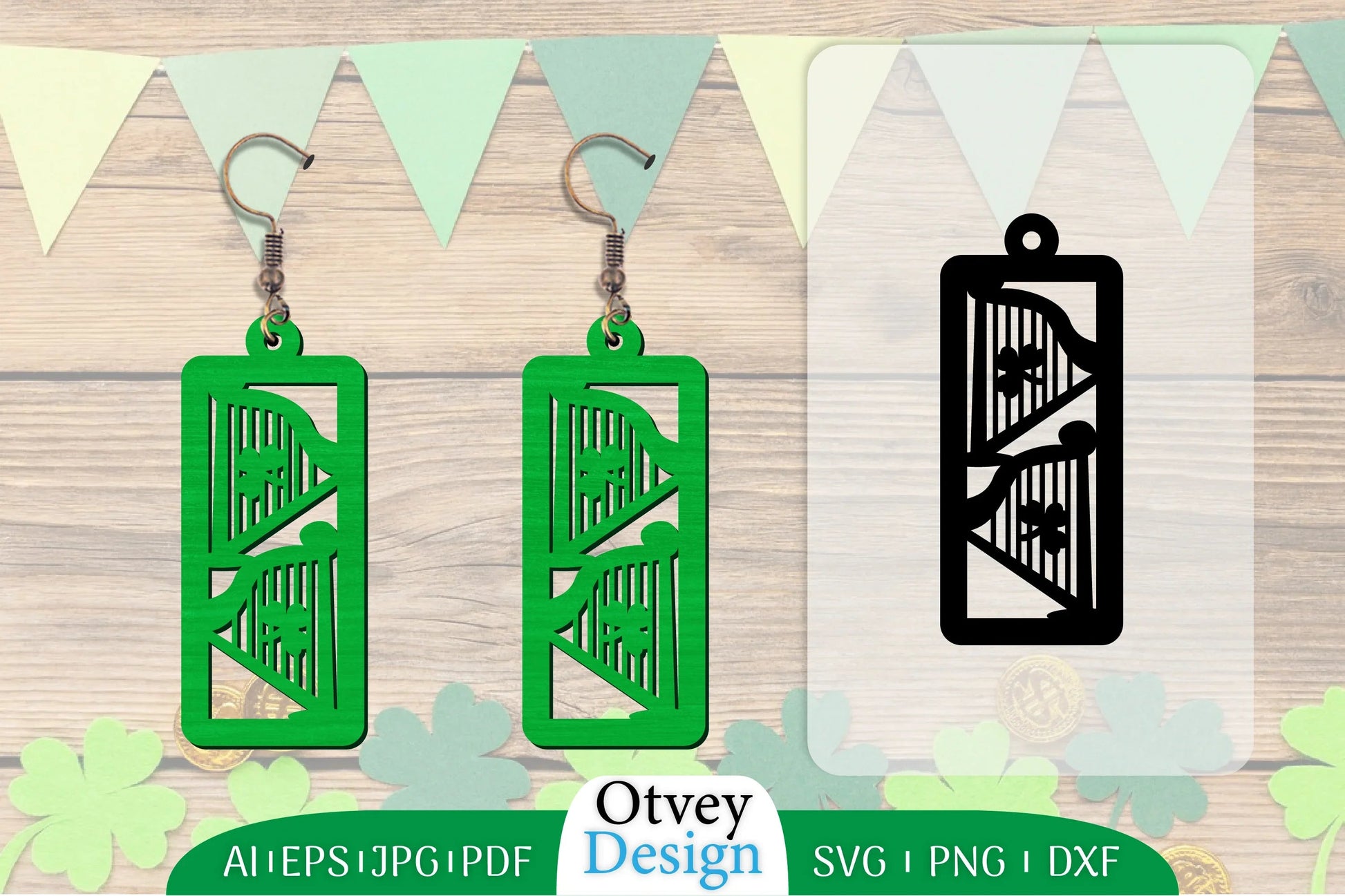 St Patrick's Day Earring SVG Bundle - CraftNest - Digital Crafting and Art
