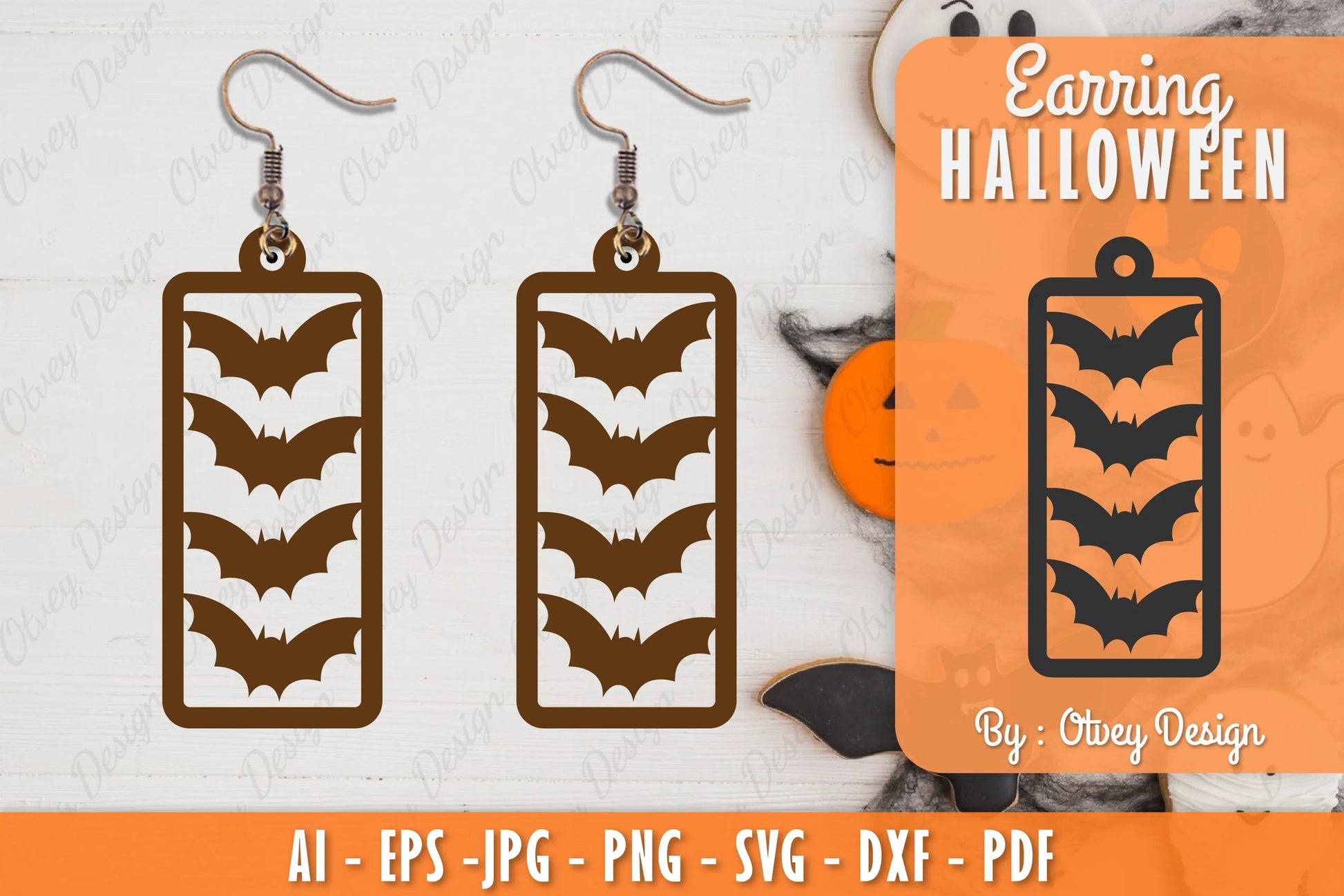 Earring Halloween Lasercut SVG Bundle 32 - CraftNest - Digital Crafting and Art