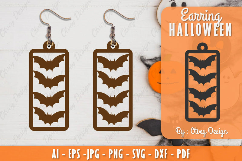 Earring Halloween Lasercut SVG Bundle 32 - CraftNest - Digital Crafting and Art