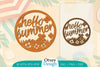 Hello Summer Round Lasercut SVG Bundle
