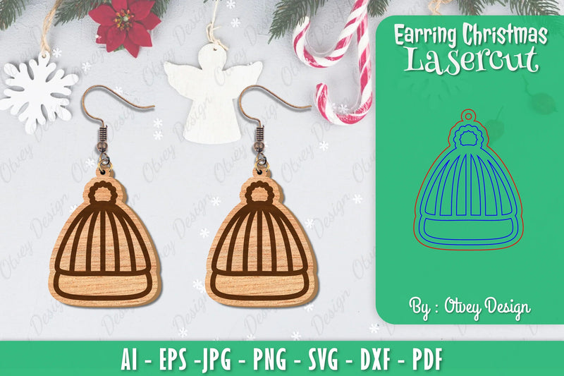 Christmas Earrings SVG Bundle - CraftNest - Digital Crafting and Art