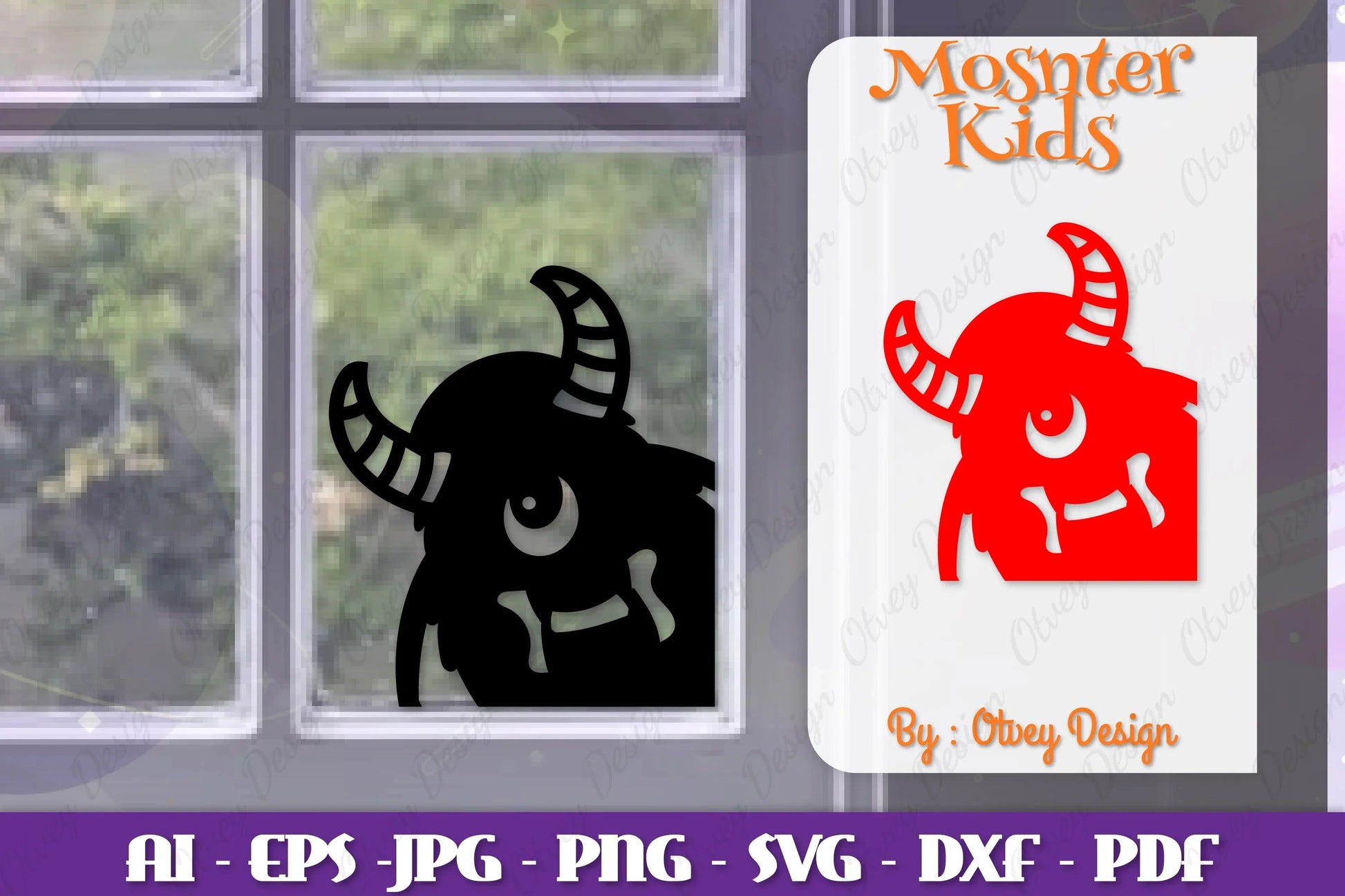 Halloween Window Cling Decor SVG Bundle - CraftNest - Digital Crafting and Art