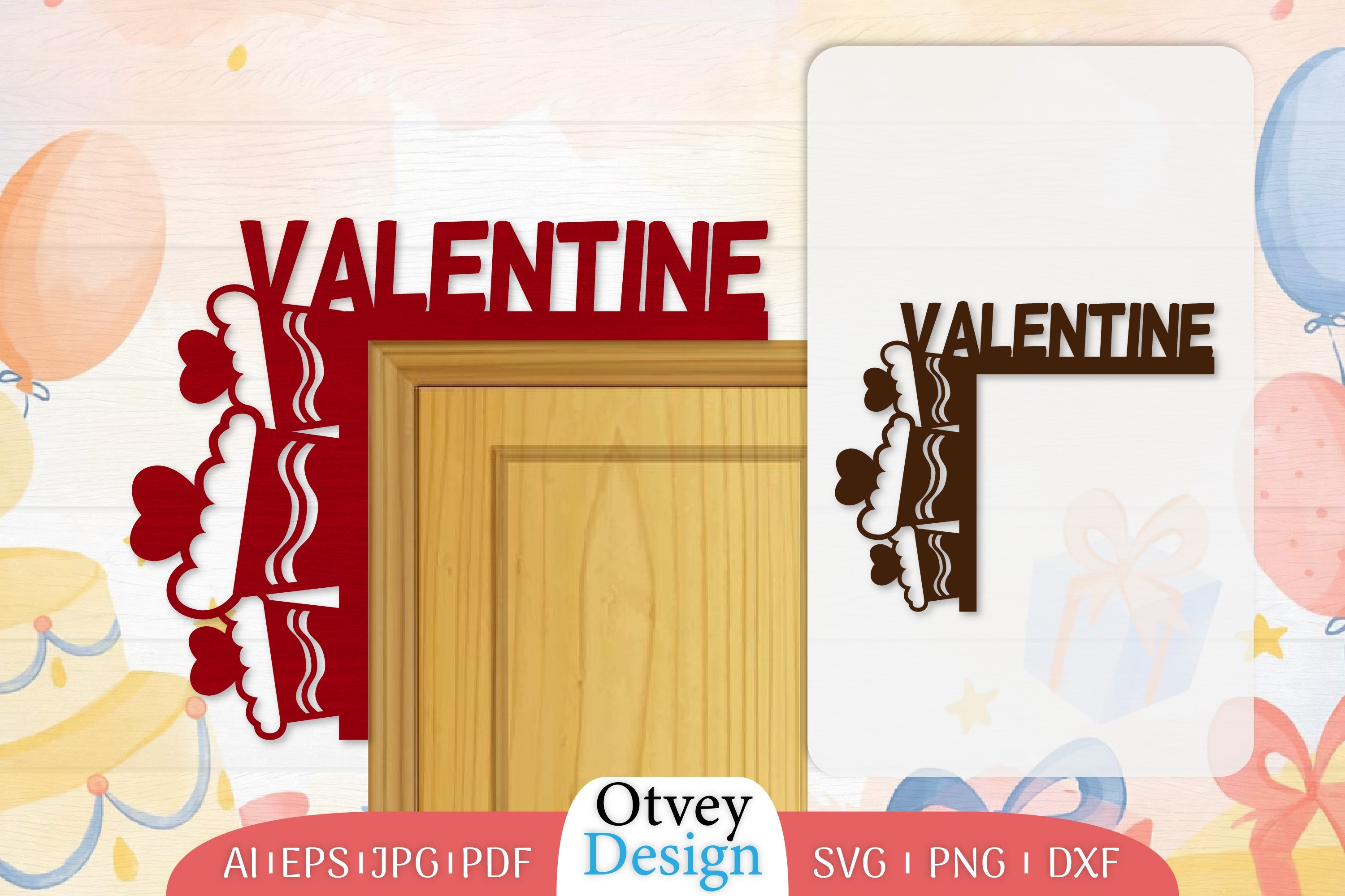 Door Corner Valentine Lasercut SVG Bundle 3 - CraftNest - Digital Crafting and Art
