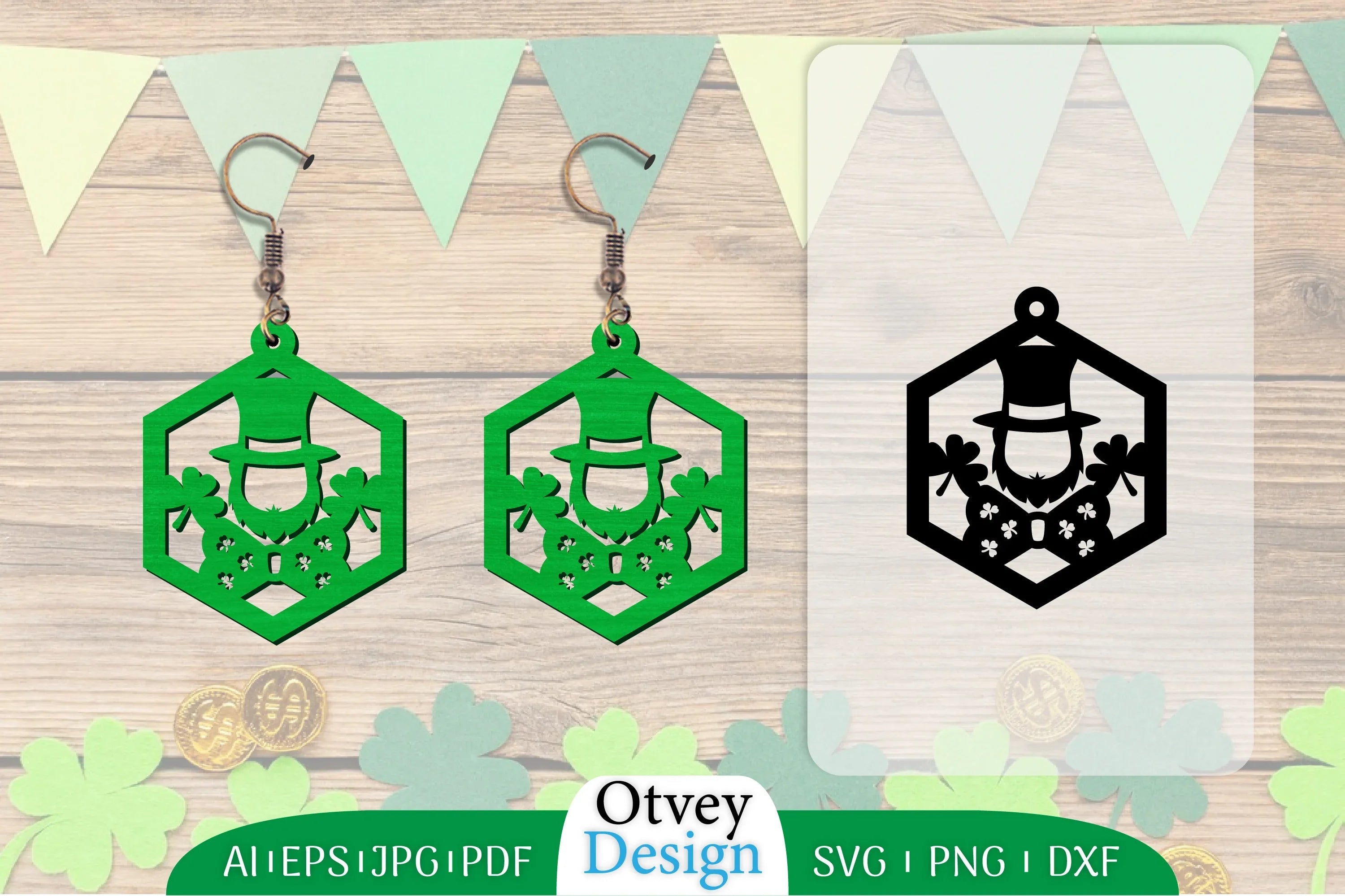 St Patrick's Day Earring Lasercut SVG Bundle 10 - CraftNest - Digital Crafting and Art