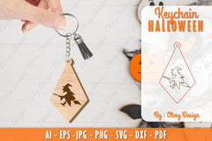 Keychain Halloween Lasercut SVG Bundle 84 - CraftNest - Digital Crafting and Art