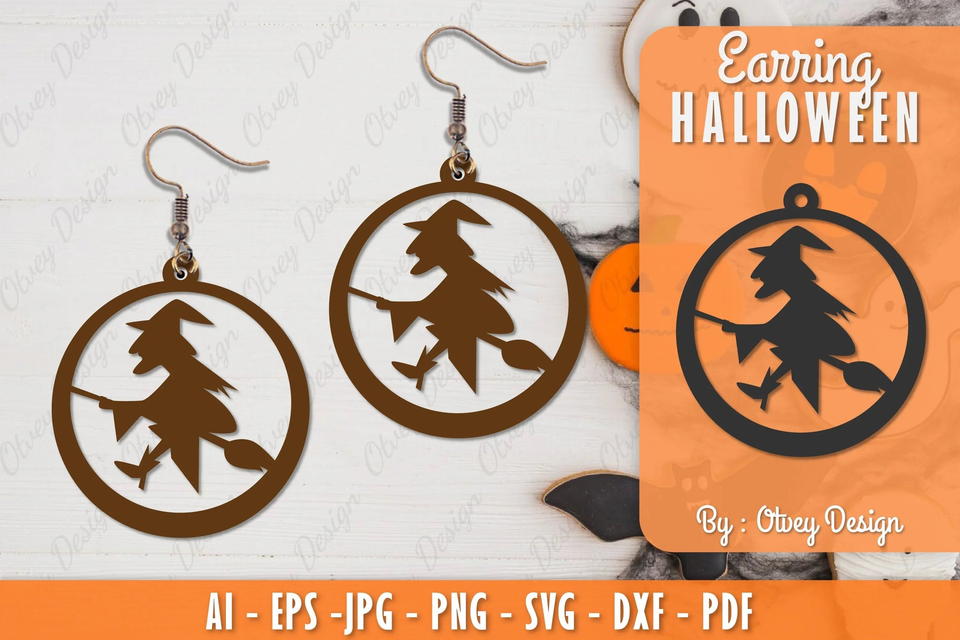 Earring Halloween Lasercut SVG Bundle 177 - CraftNest - Digital Crafting and Art