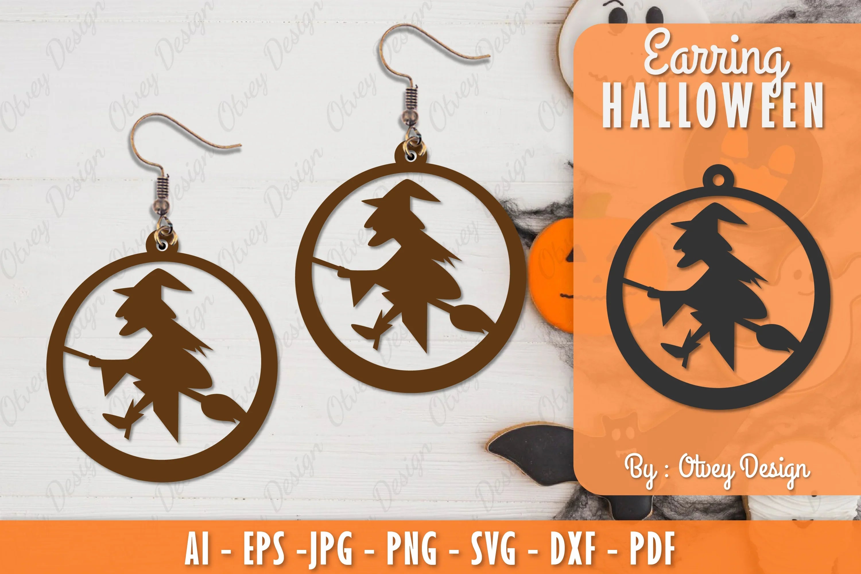 Earring Halloween Lasercut SVG Bundle 177 - CraftNest - Digital Crafting and Art