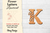 Flower Letters Laser Cut File SVG Bundle