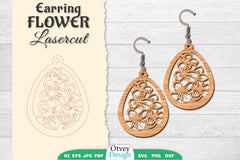 Earring Flower Lasercut SVG Bundle 55 - CraftNest - Digital Crafting and Art