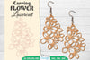 Earring Flower Lasercut SVG Bundle