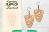 Earring Flower Lasercut SVG Bundle