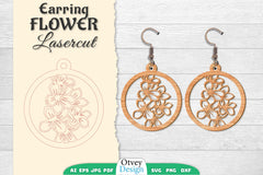 Earring Flower Lasercut SVG Bundle 25 - CraftNest - Digital Crafting and Art
