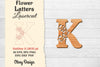 Flower Letters Laser Cut File SVG Bundle