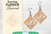 Earring Flower Lasercut SVG Bundle