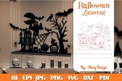 Halloween Decorations Lasercut SVG Bundle - CraftNest - Digital Crafting and Art