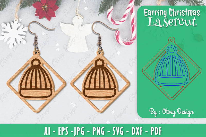Christmas Earrings SVG Bundle - CraftNest - Digital Crafting and Art