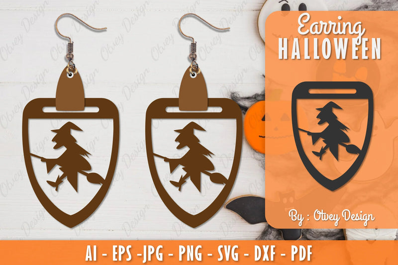 Earring Halloween Lasercut SVG Bundle 235 - CraftNest - Digital Crafting and Art