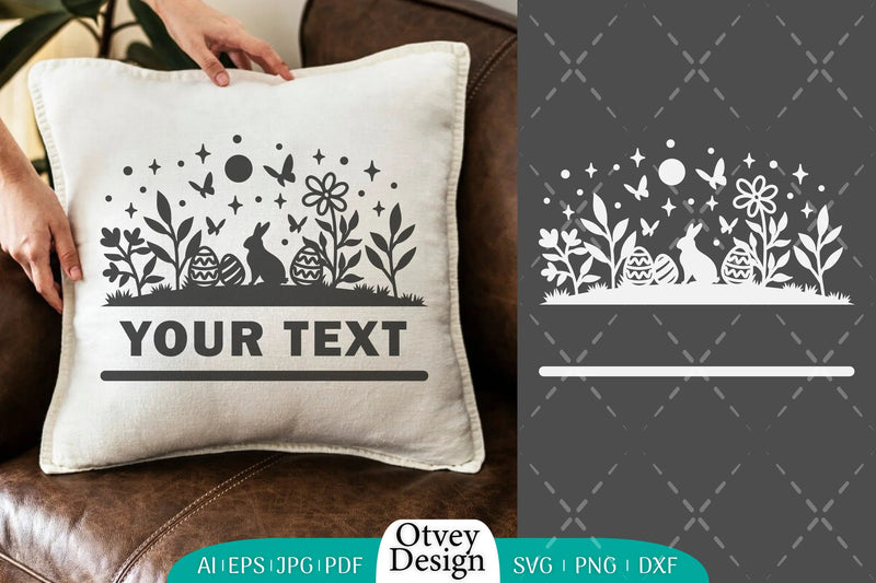 Easter Bunny Scene in Garden SVG Bundle 3 - CraftNest - Digital Crafting and Art