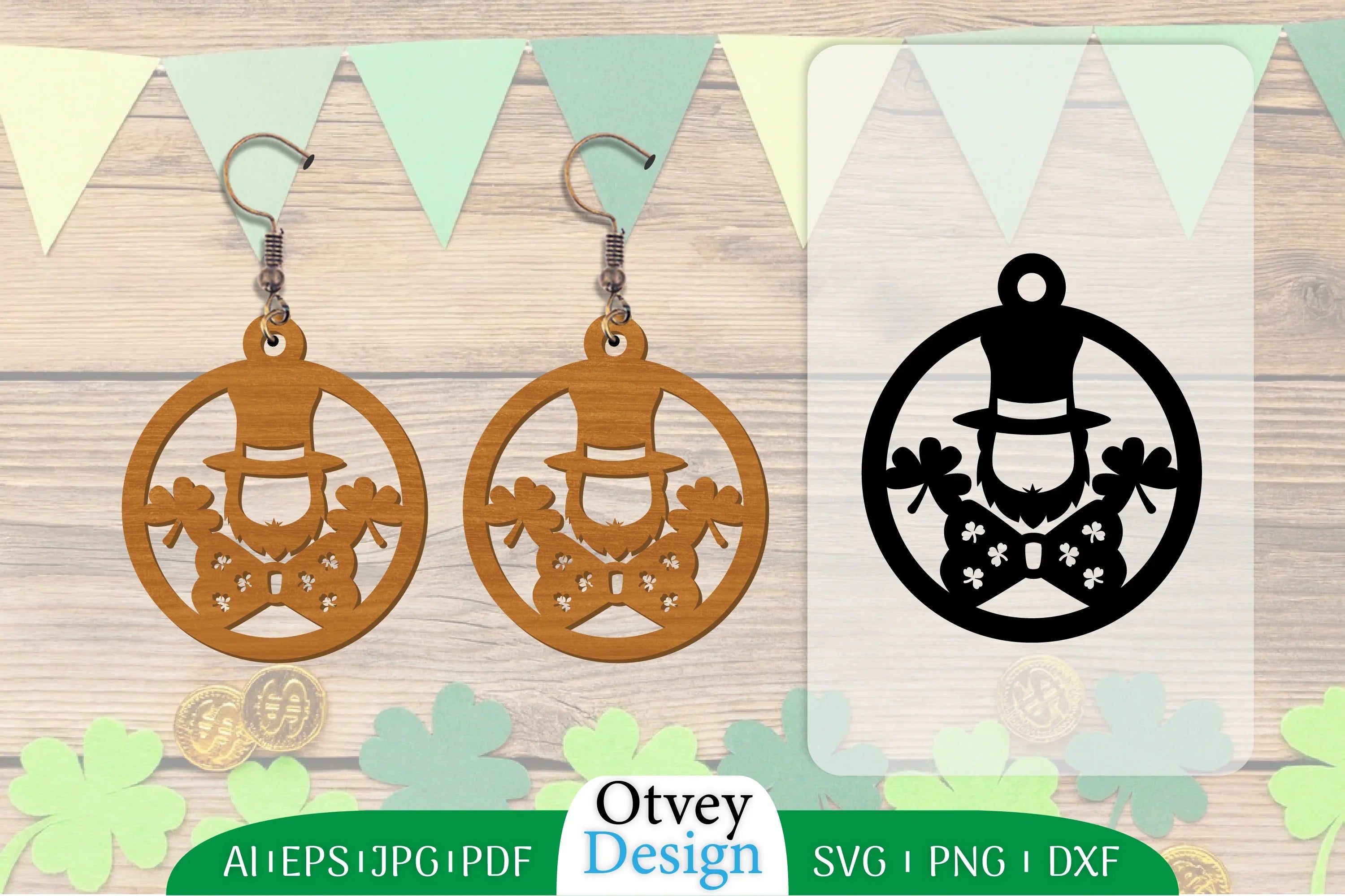 St Patrick's Day Earring Lasercut SVG Bundle 20 - CraftNest - Digital Crafting and Art