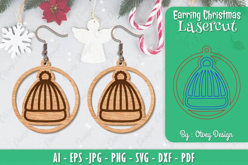 Christmas Earrings SVG Bundle - CraftNest - Digital Crafting and Art