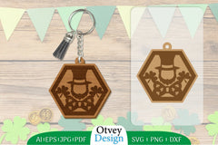 St Patrick's Day Keychain Lasercut SVG Bundle 43 - CraftNest - Digital Crafting and Art
