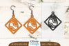 Happy Easter Egg Earring Lasercut SVG Bundle
